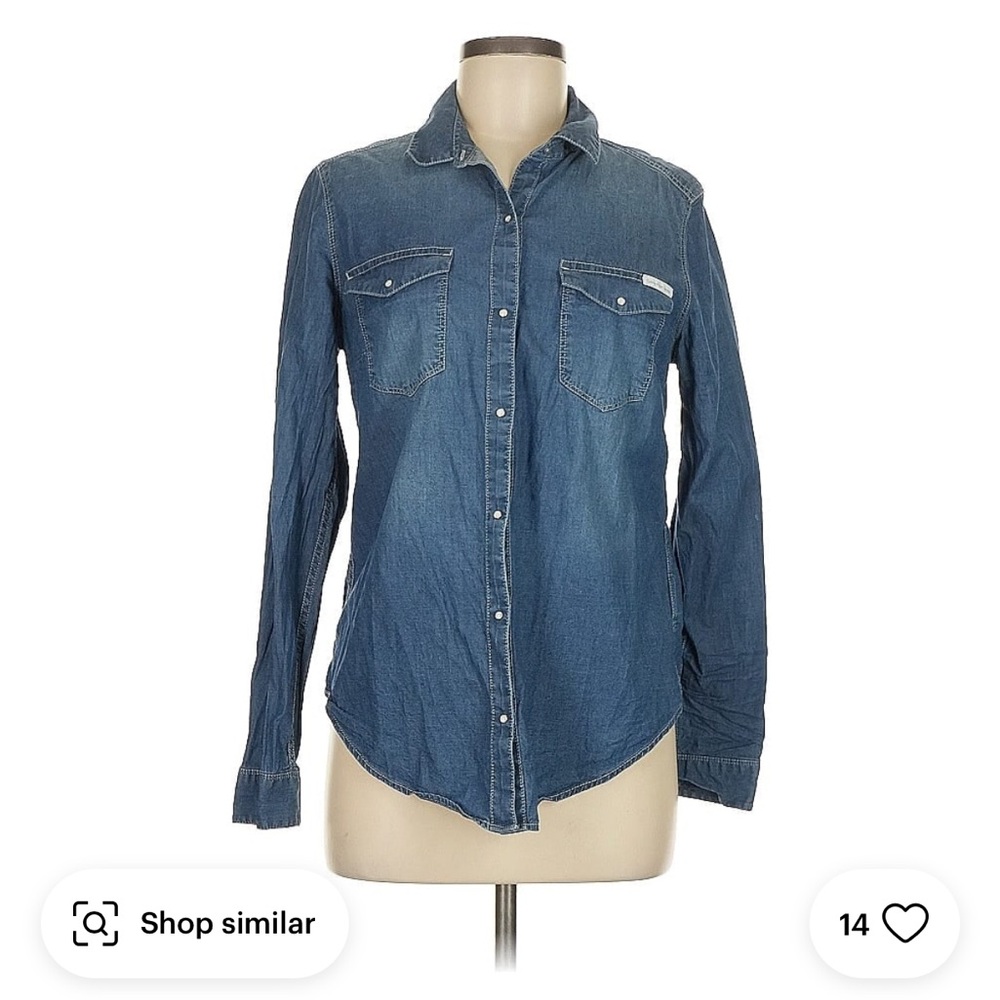 Calvin Klein Jeans Blue Denim Shirt